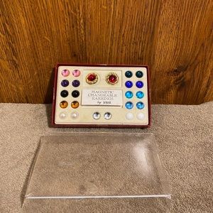 Vintage Magnetic Changeable Clip On Earrings by JOJAK collection gold Tone